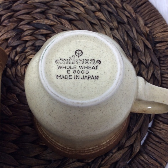 VINTAGE MIKASA Whole Wheat Mug Set - Picture 6 of 8